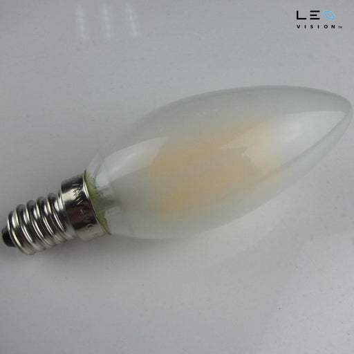 4W LEDVISION™ Filament Kerze E14 Matt dimmbar