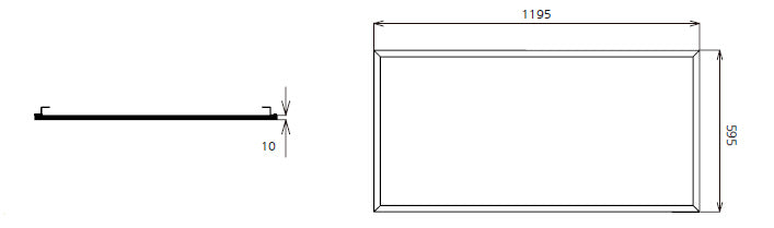 72W LEDVISION™ Panel 60x120cm nicht dimmbar