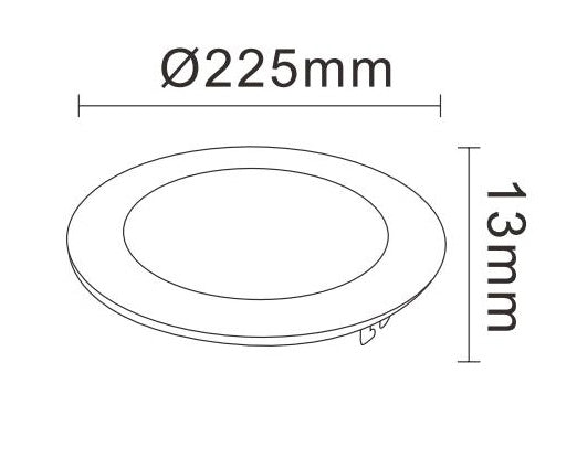 18W LEDVISION™ Flat Panel Round Ø 22cm