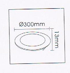 24W LEDVISION™ Flat Panel Round Ø 30cm