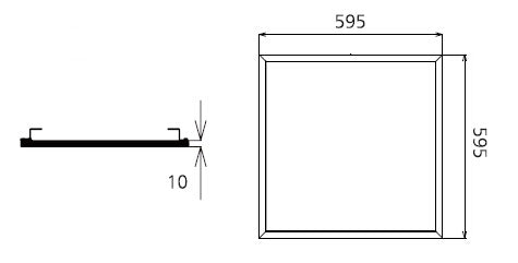 36W LEDVISION™ Panel 59.5x59.5cm nicht dimmbar